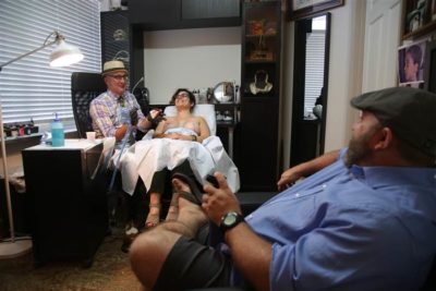 Tattoo artist, Vinnie Meyers tattoos breast cancer survivors