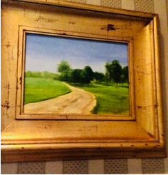 road and farm painting in Mississippi