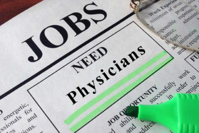 physician shortages newspaper job advert